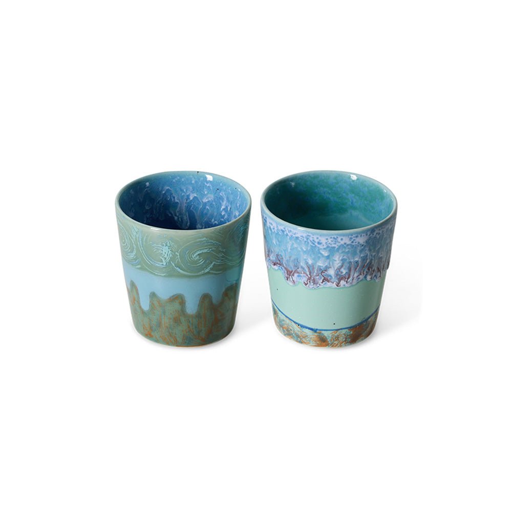 Céramiques des années 70 : Tasses à café Van Gogh Autoportrait (lot de 2)