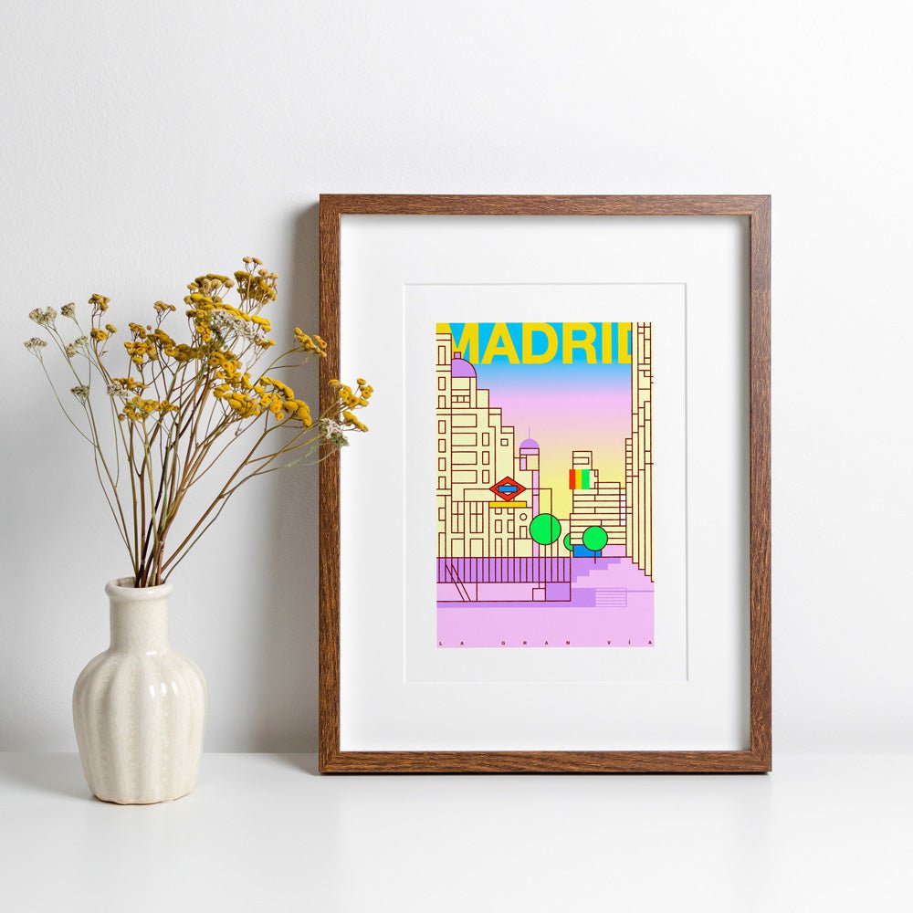 La Gran Vía Letras Impresión Giclée