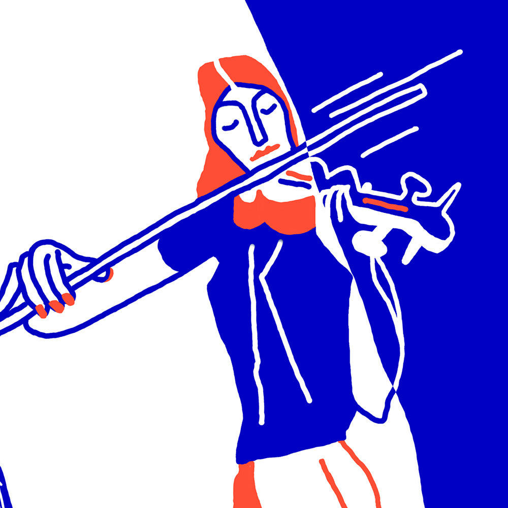 Le violoniste Giclée Print