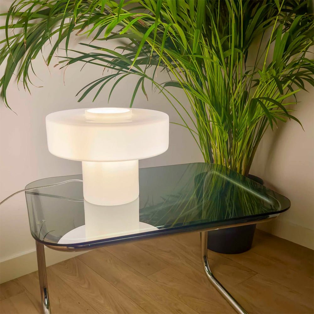 Lámpara de Mesa Foza Retro - Blanco