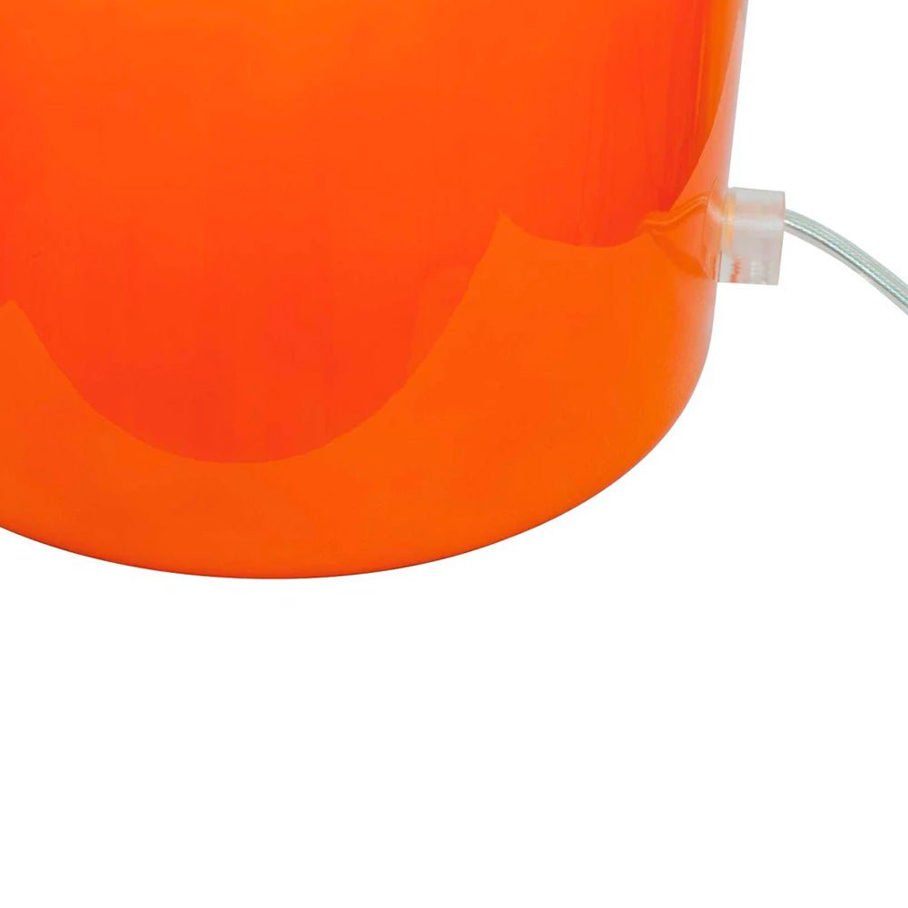 Lampe de table Maxi Foza en verre coloré et style rétro - Orange