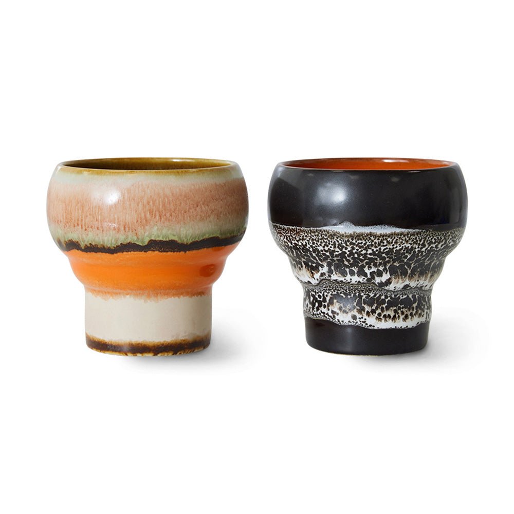 70s Ceramics: Lungo Mugs Basalt (set de 2)