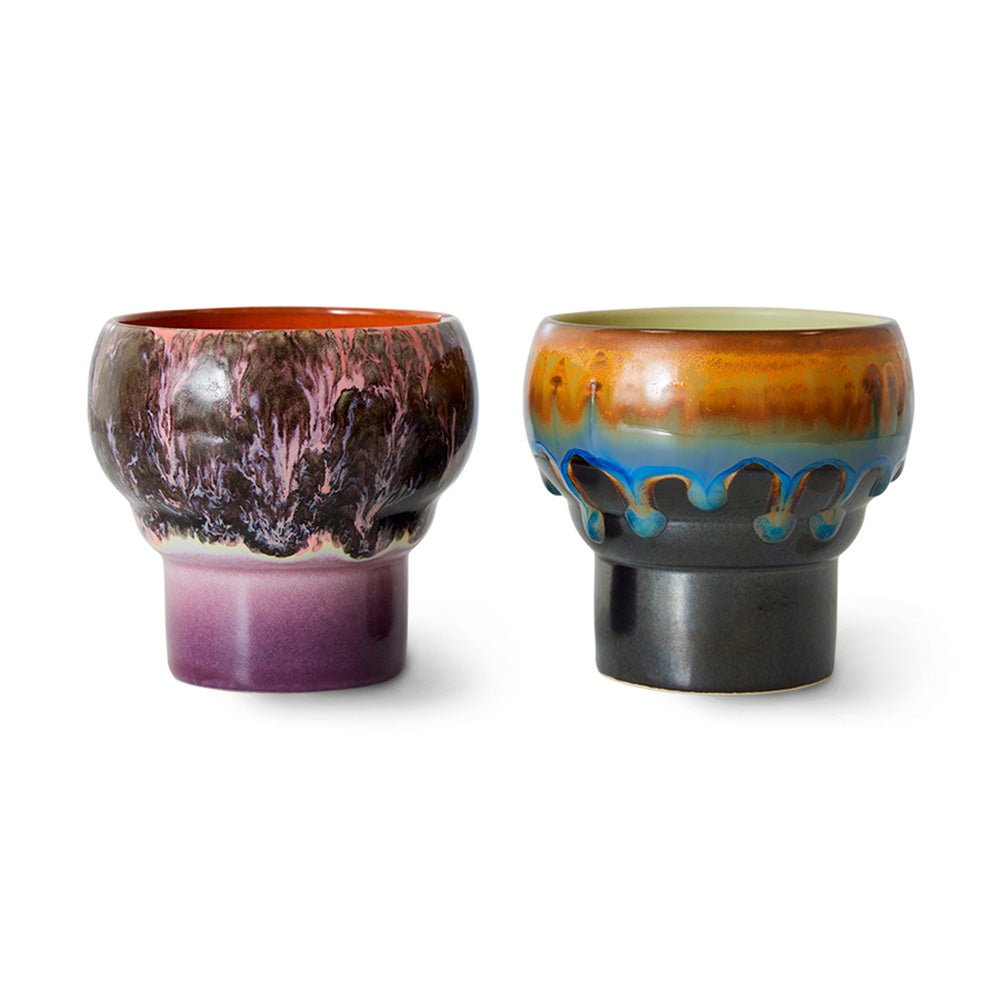 70s Ceramics: Lungo Mugs Merge (set de 2)