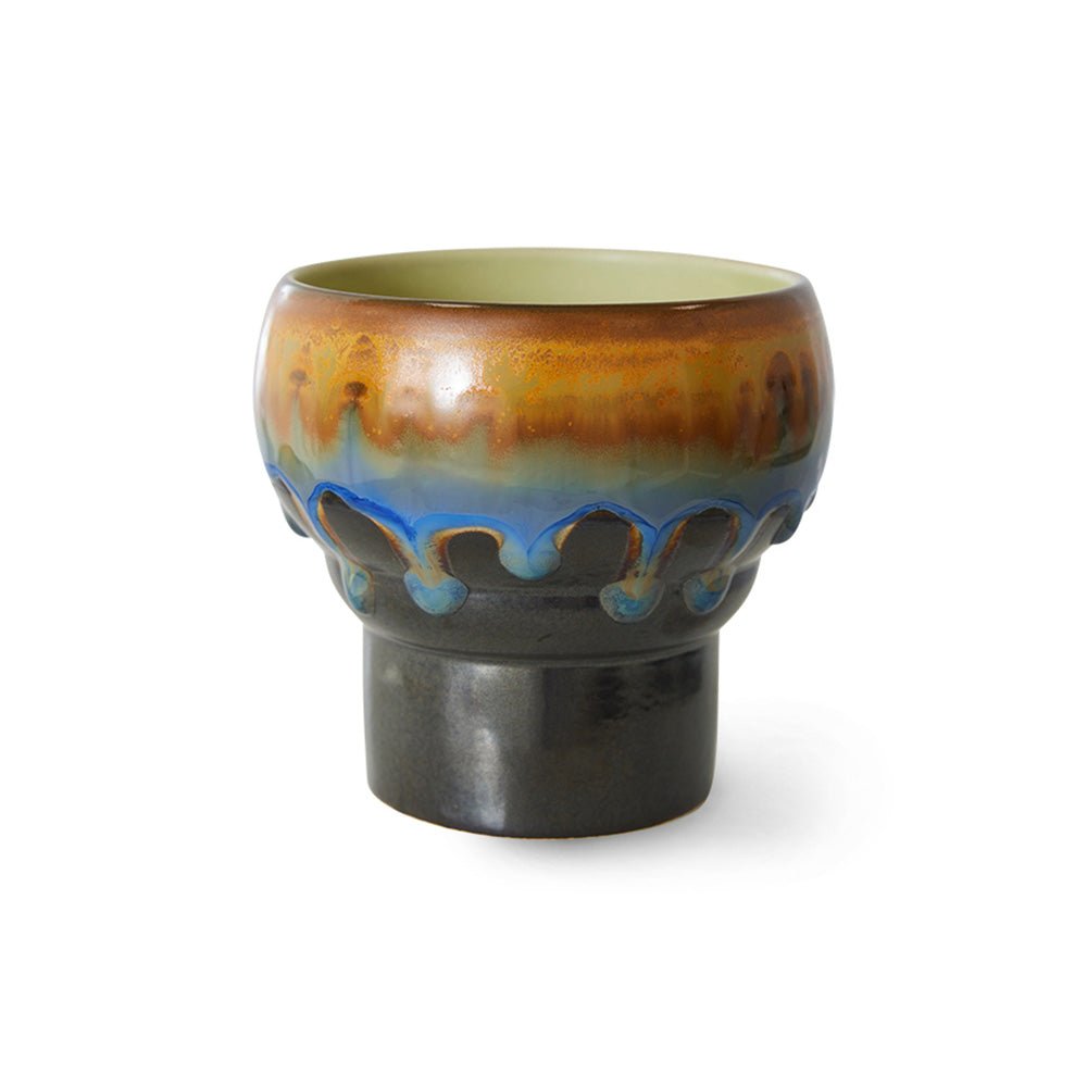 Céramiques des années 70 : Mugs lungo fusionnés (lot de 2)
