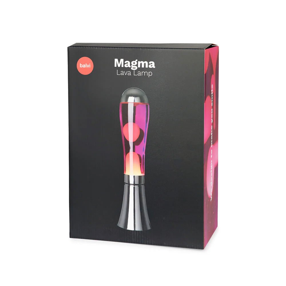 Magma Silver Pink Lava Lamp