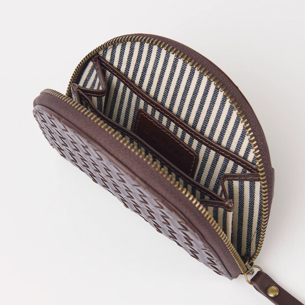 Cartera Laura Trenzado Chocolate