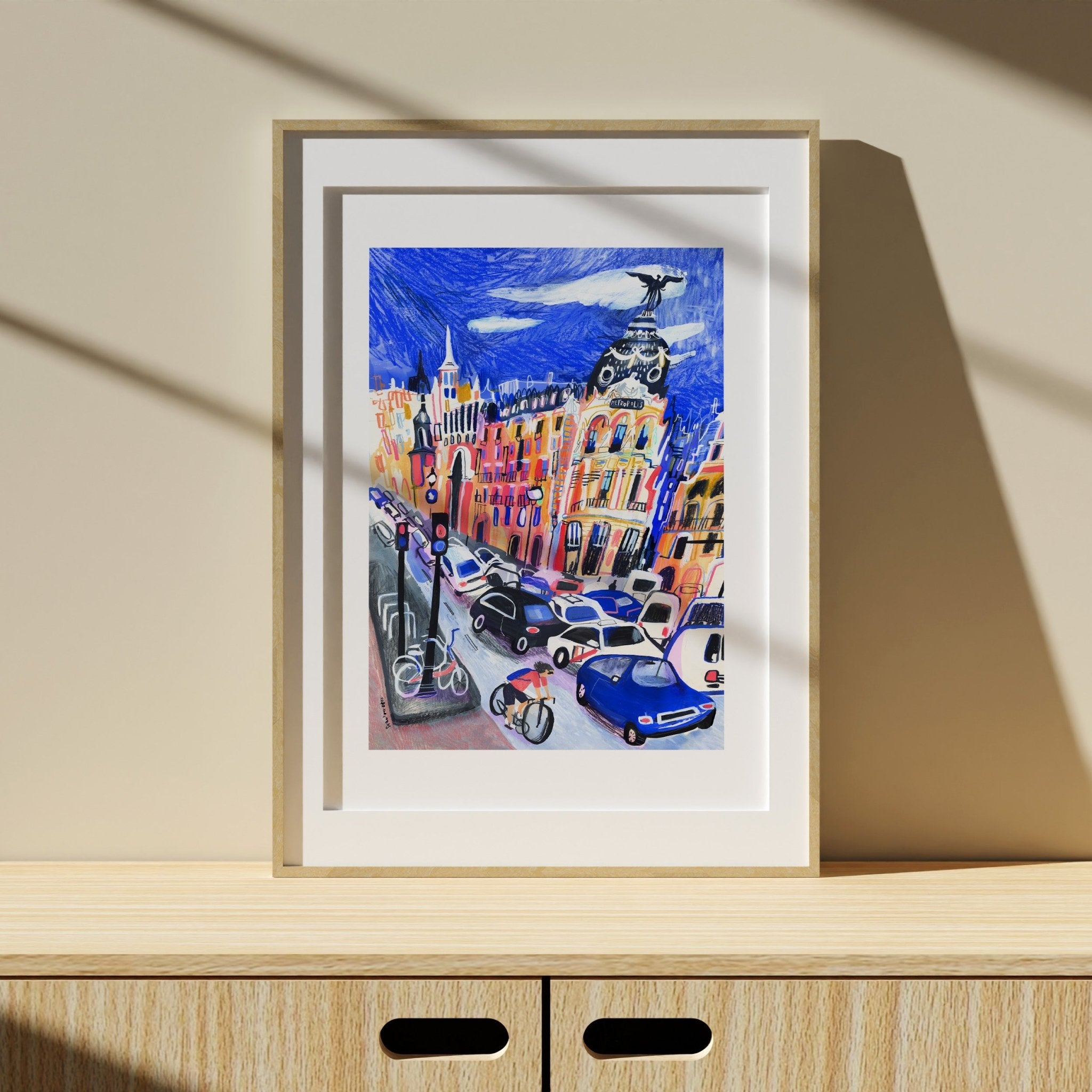 Édifice Metrópolis Blue Impression Giclée