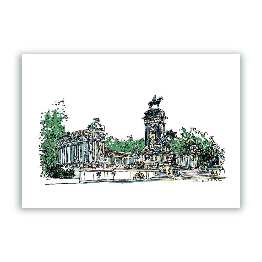 Monumento a Alfonso XII - El Retiro Giclée Print