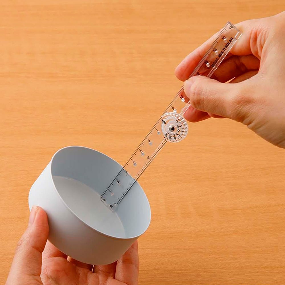 Multi Ruler 16cm Clear