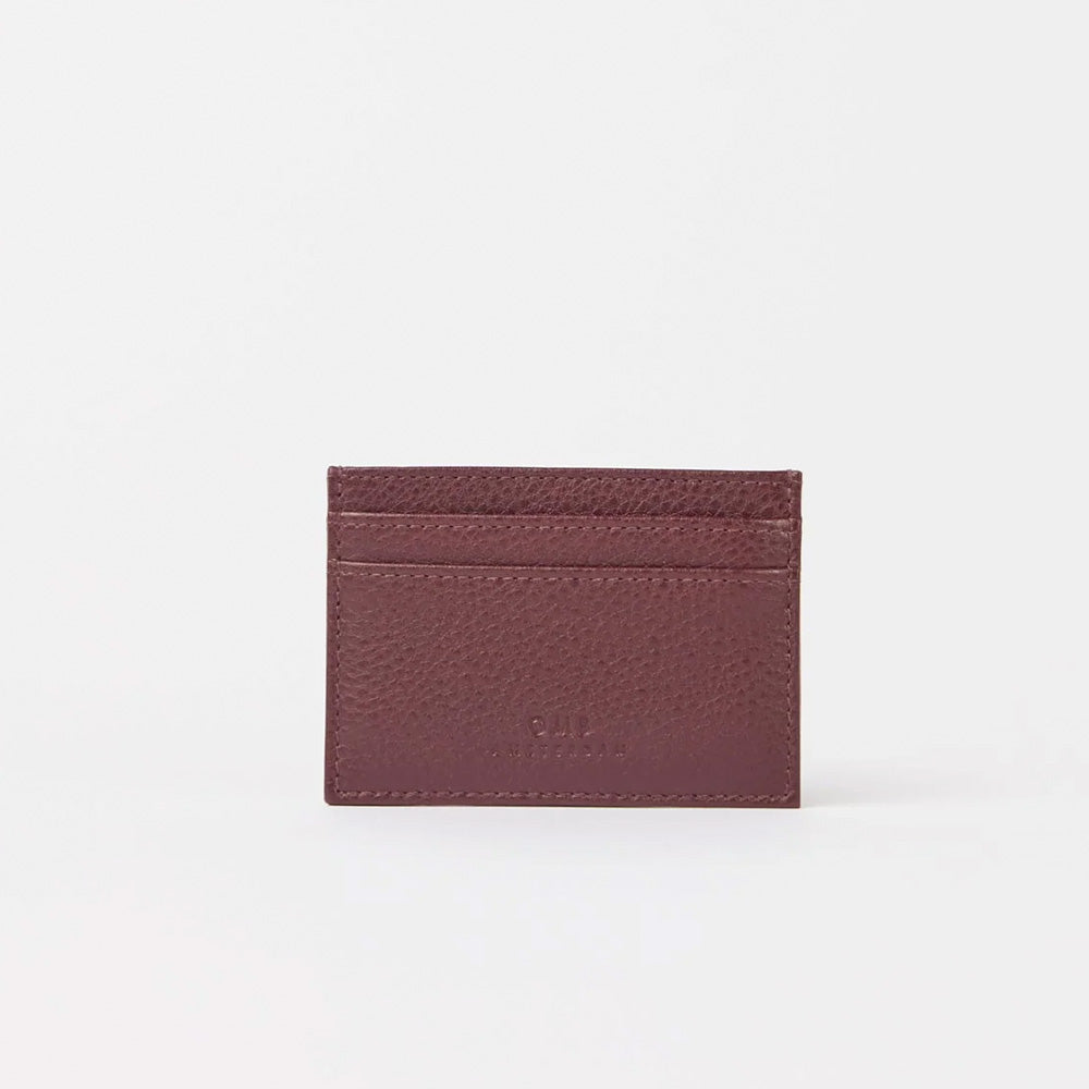 Tarjetero Mark's Soft Grain Dark Cherry
