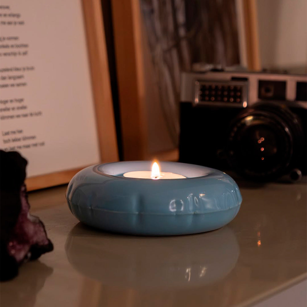 Moby Candle Holder Sky Gloss