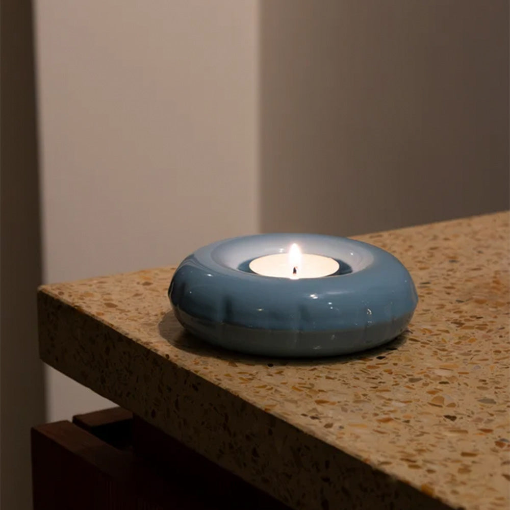 Moby Candle Holder Sky Gloss
