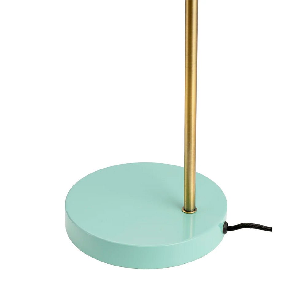 Lámpara de mesa Ocean en color Curry Turquesa Latón