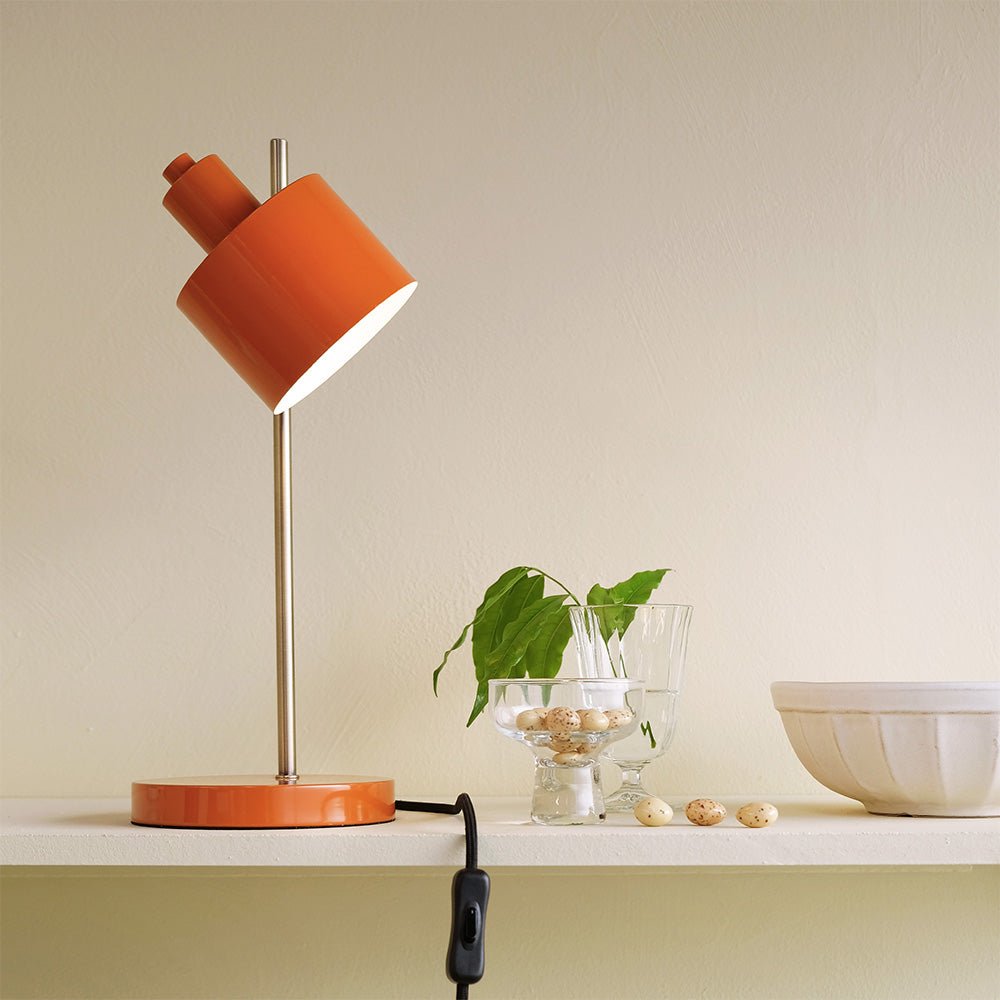Lámpara de Mesa Ocean Naranja Latón