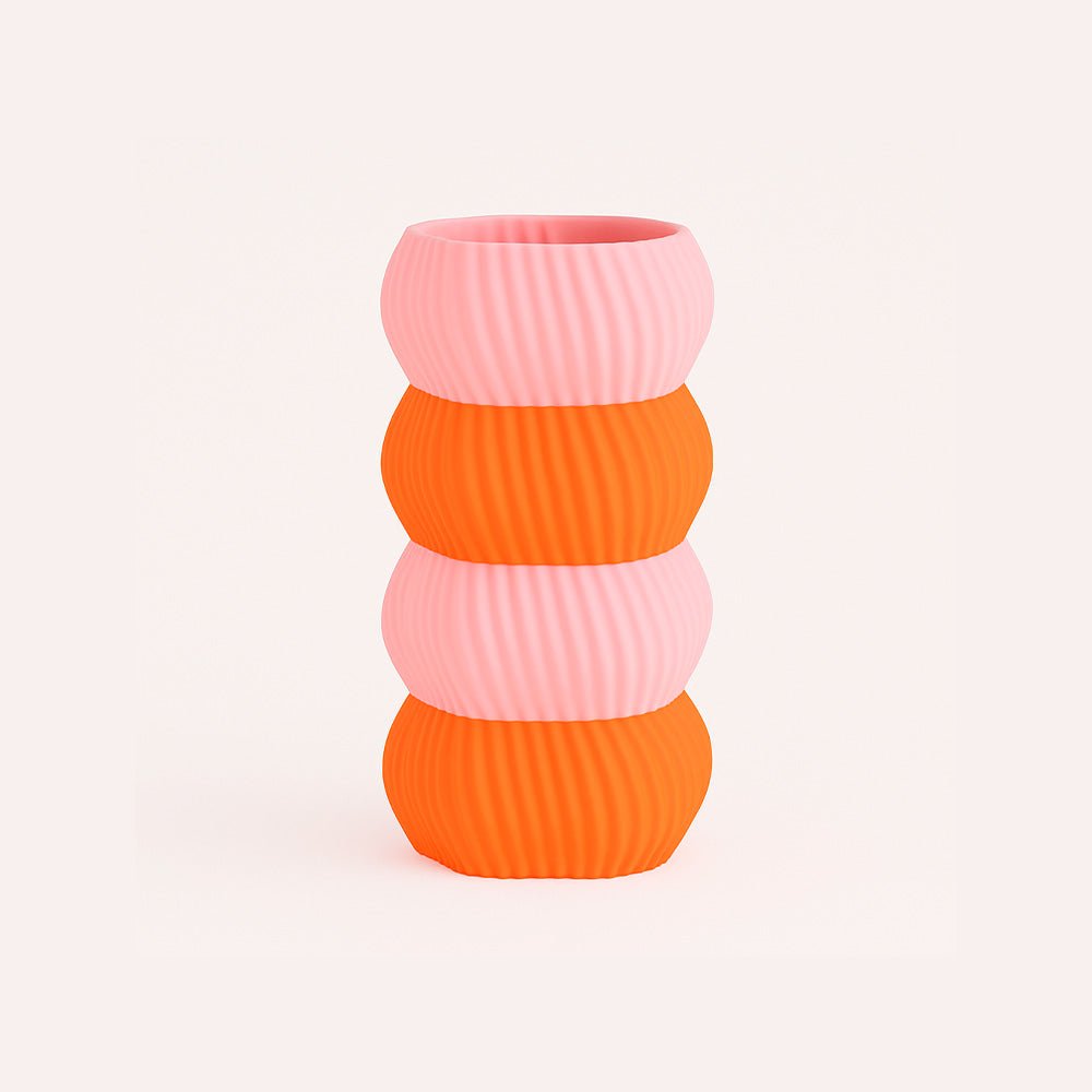 Vase ONDRA Bicolor - Pink Orange