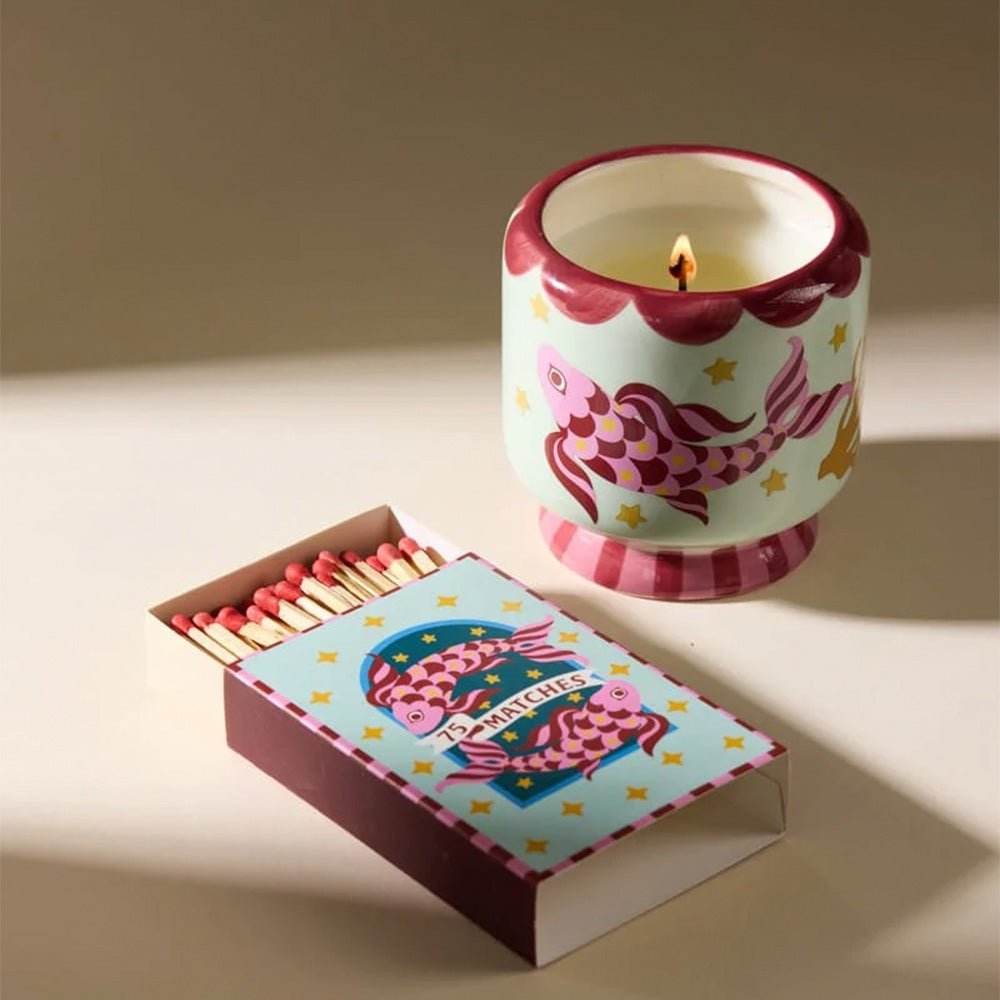 Sea Salt & Sage / Koi Fish Soy Wax Scented Candle
