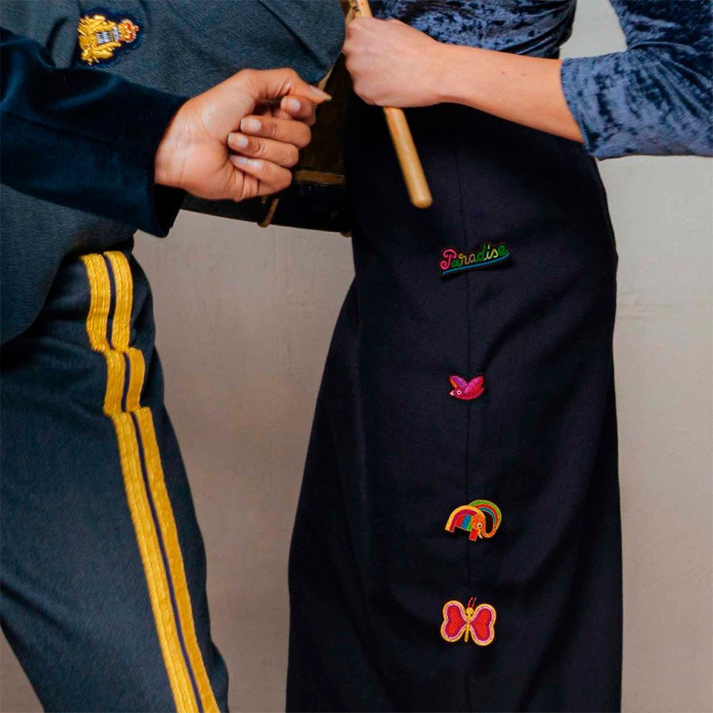Piou-Piou Embroidered Brooch