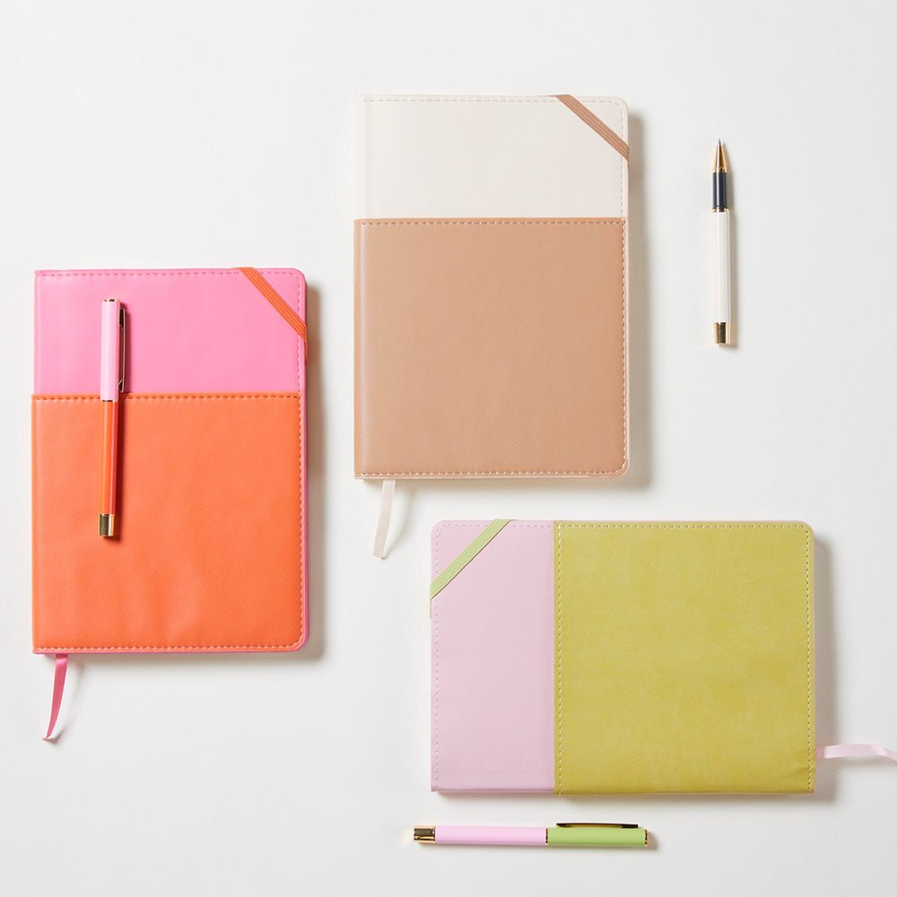 Carnet de poche végan - Lilas et Matcha