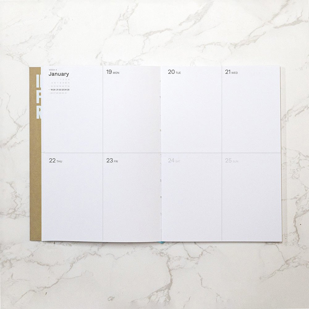 Agenda hebdomadaire grand format 2026, format A4