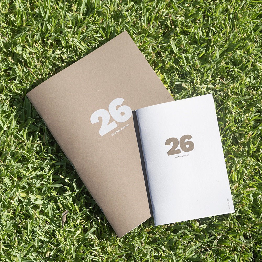 Agenda mensuel grand format 2026 Plus Cappuccino A4