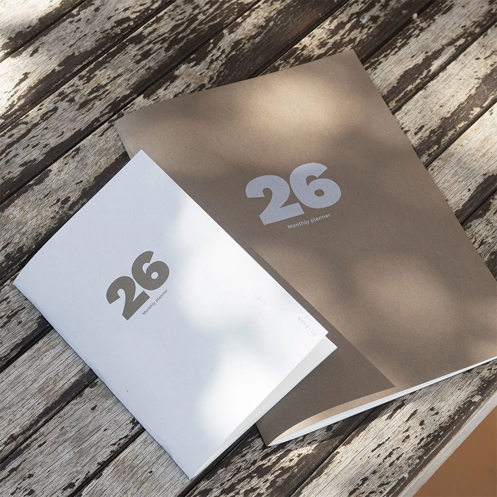 2026 Big Monthly Planner Plus Cappuccino A4