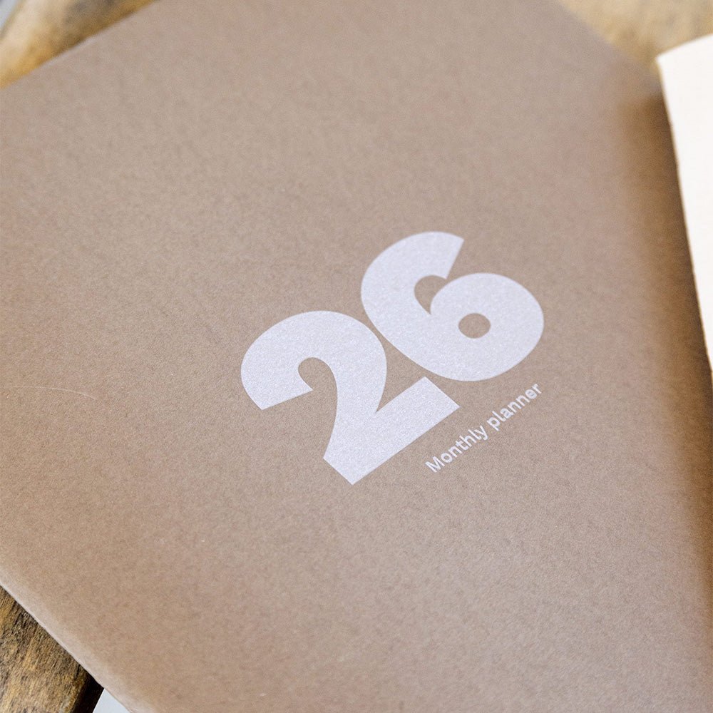 2026 Big Monthly Planner Plus Cappuccino A4