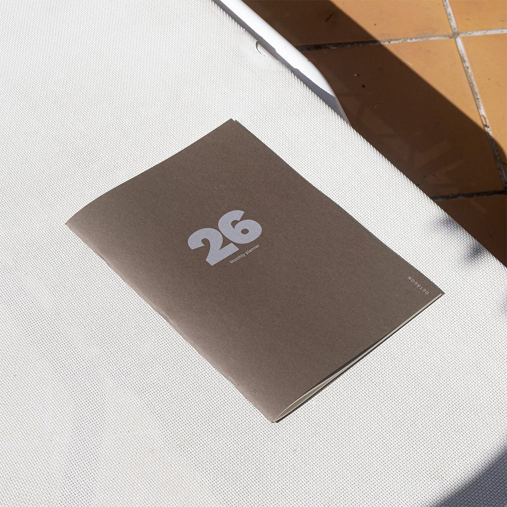 2026 Big Monthly Planner Plus Cappuccino A4