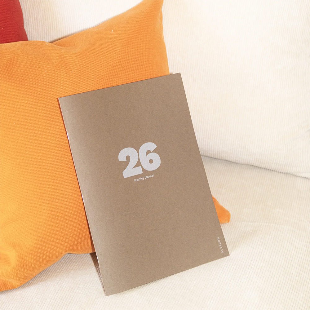2026 Big Monthly Planner Plus Cappuccino A4