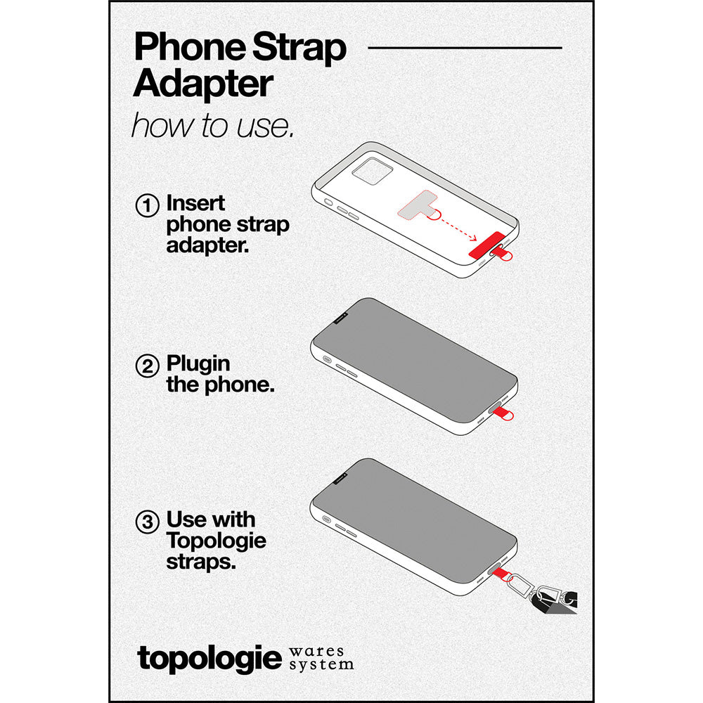 Phone Strap Adapter Grey