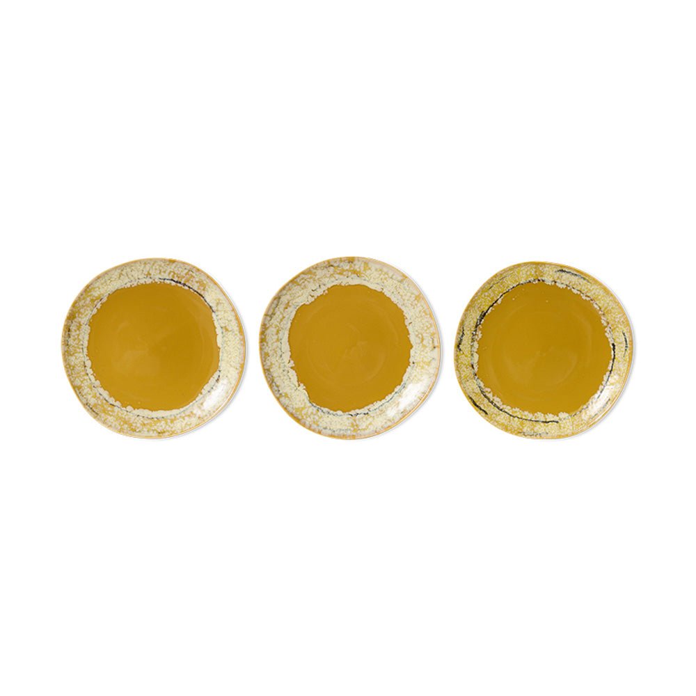Céramiques des années 70 : Assiettes à dessert - Paradis