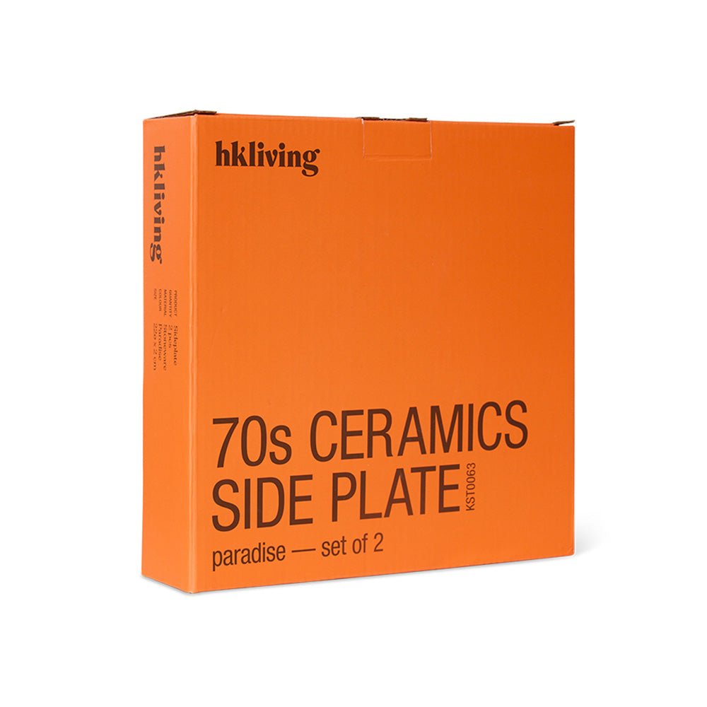 Céramiques des années 70 : Assiettes à dessert - Paradis
