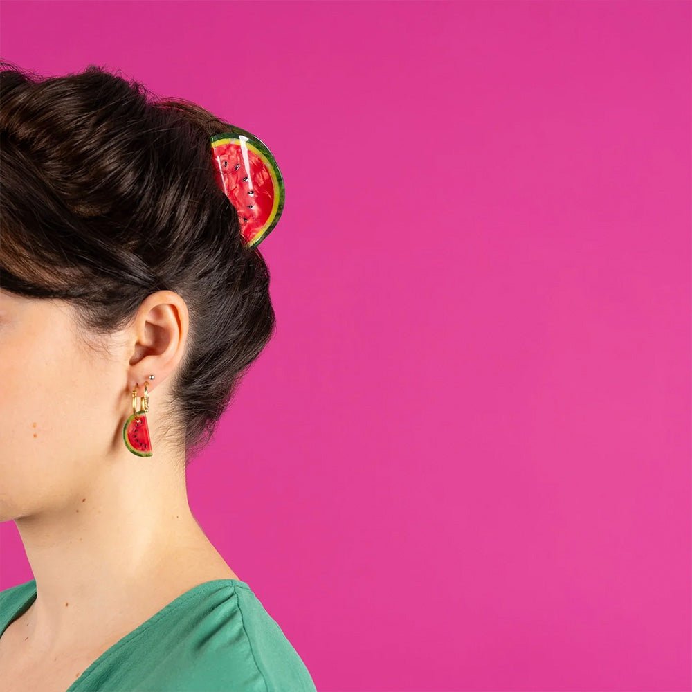 Pince à cheveux pastèque