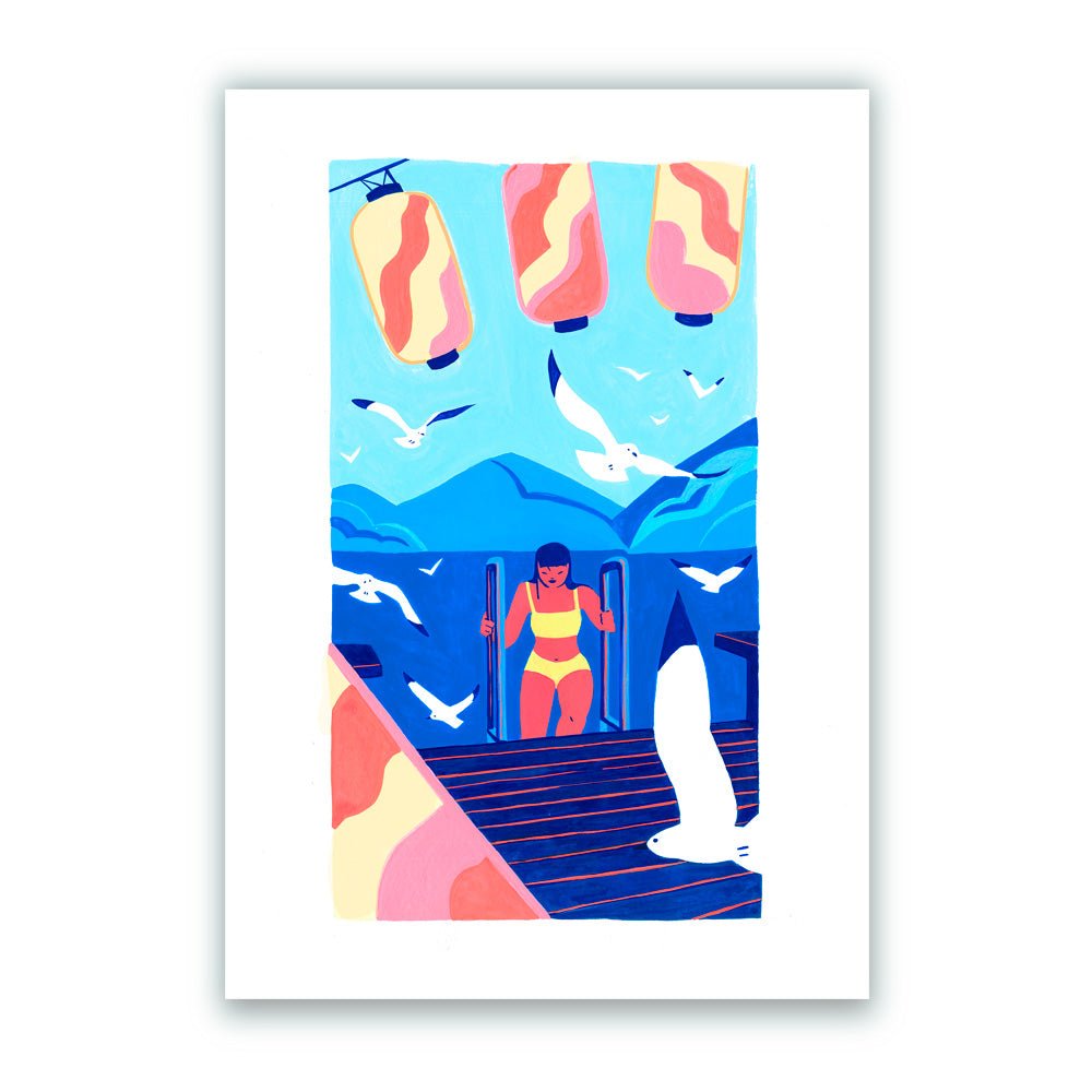 Sortie du lac Giclée Print
