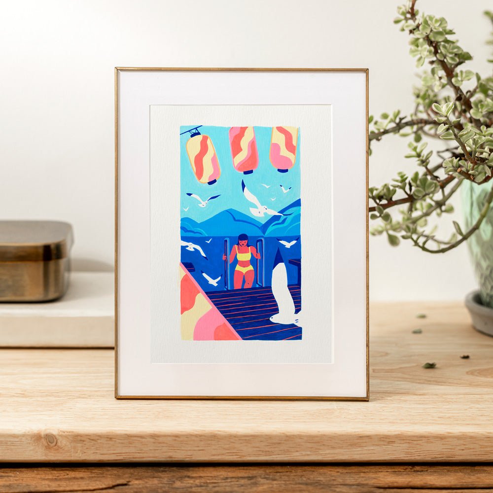 Sortie du lac Giclée Print