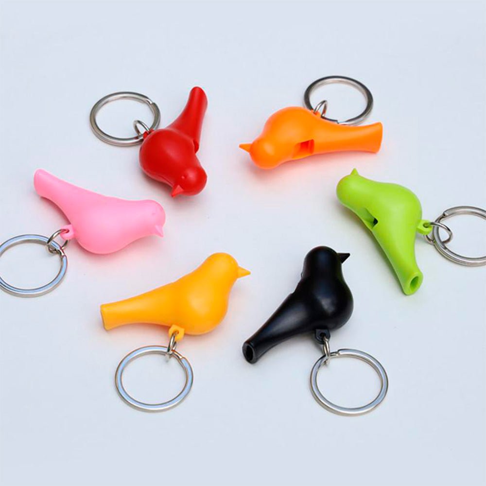 Sparrow Keyring White Blue