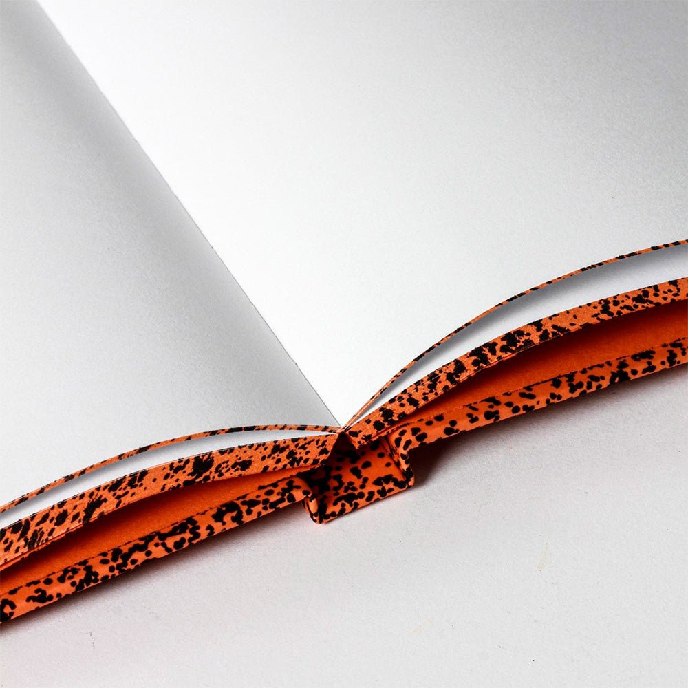Spray Splash Orange Hardcover Notebook