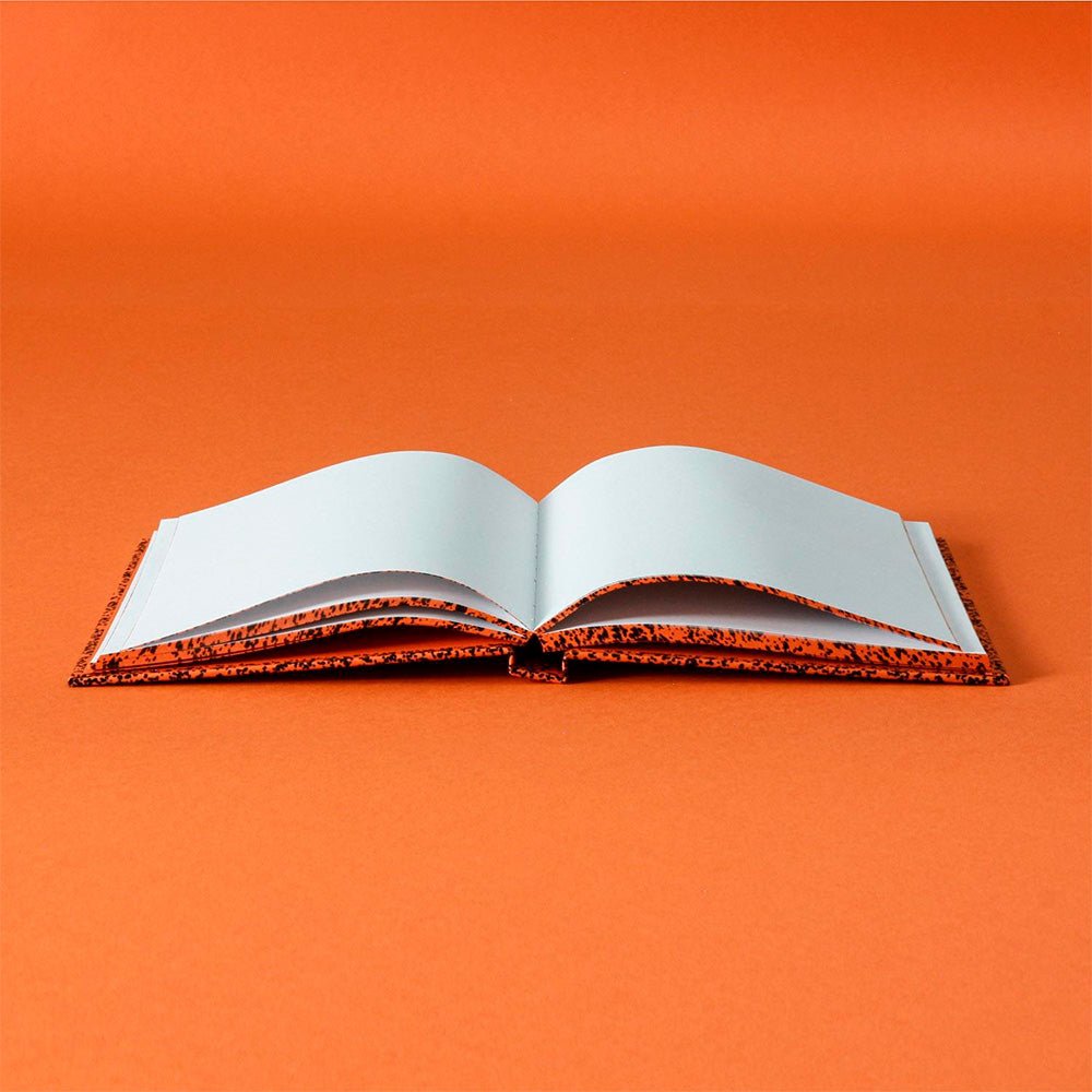 Spray Splash Orange Hardcover Notebook