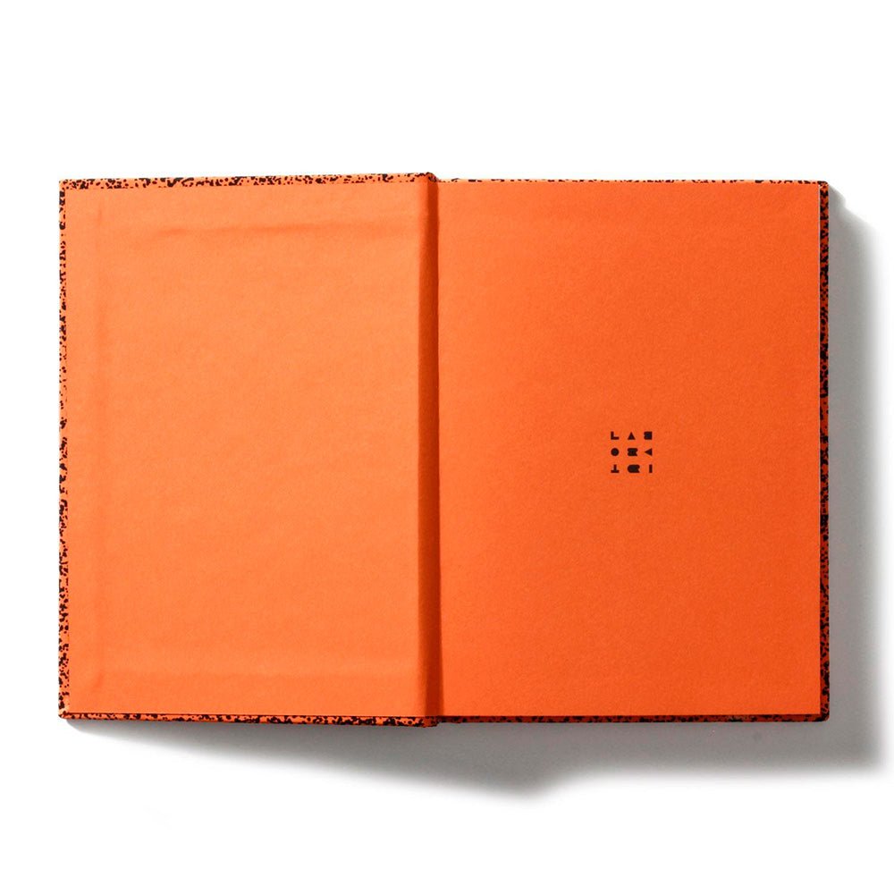Spray Splash Orange Hardcover Notebook