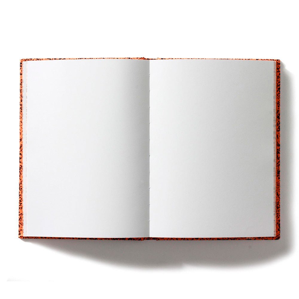 Spray Splash Orange Hardcover Notebook