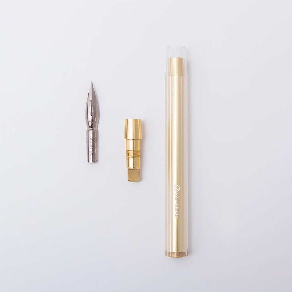 Stylo à tremper Glamor Evolve Elemental en laiton doré