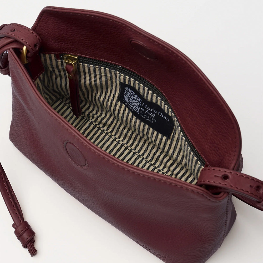 Sienna Mini Bag Soft Grain Leather Dark Cherry