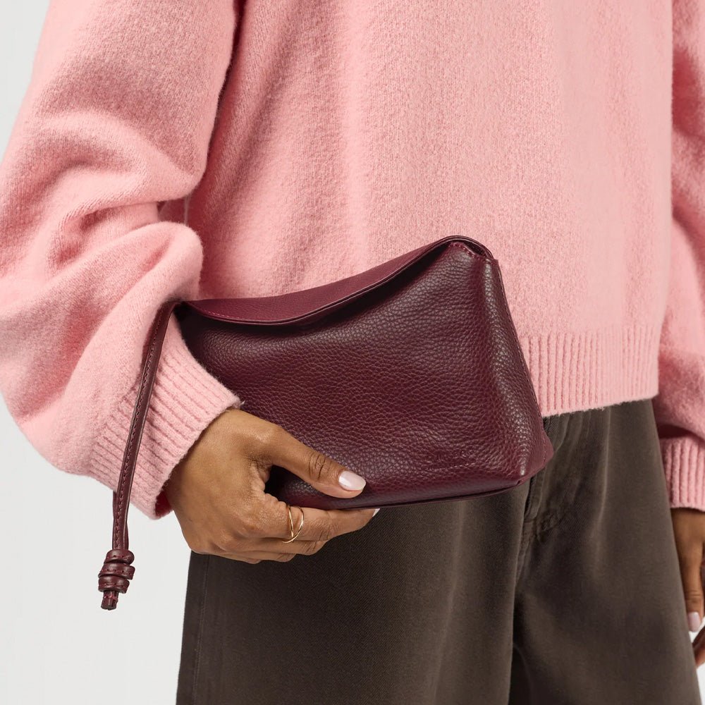 Sienna Mini Bag Soft Grain Leather Dark Cherry