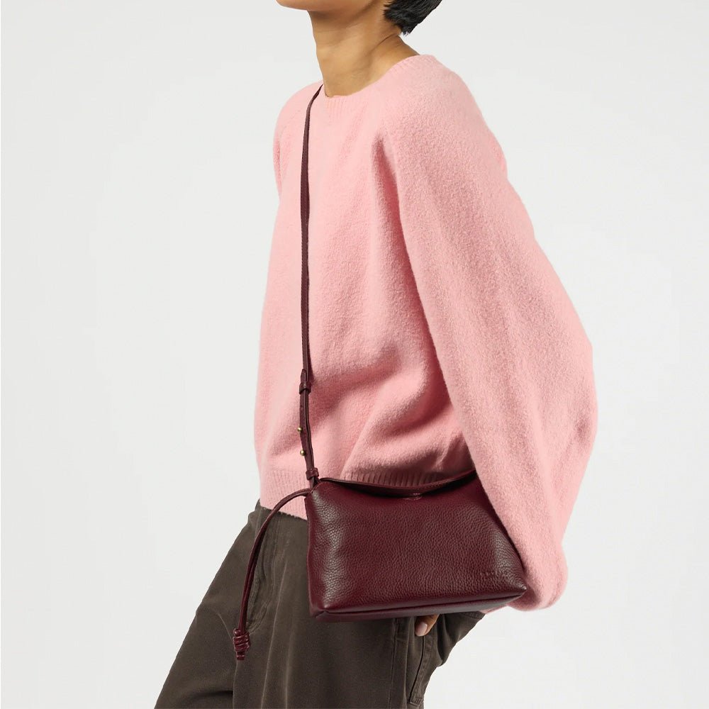Sienna Mini Bag Soft Grain Leather Dark Cherry