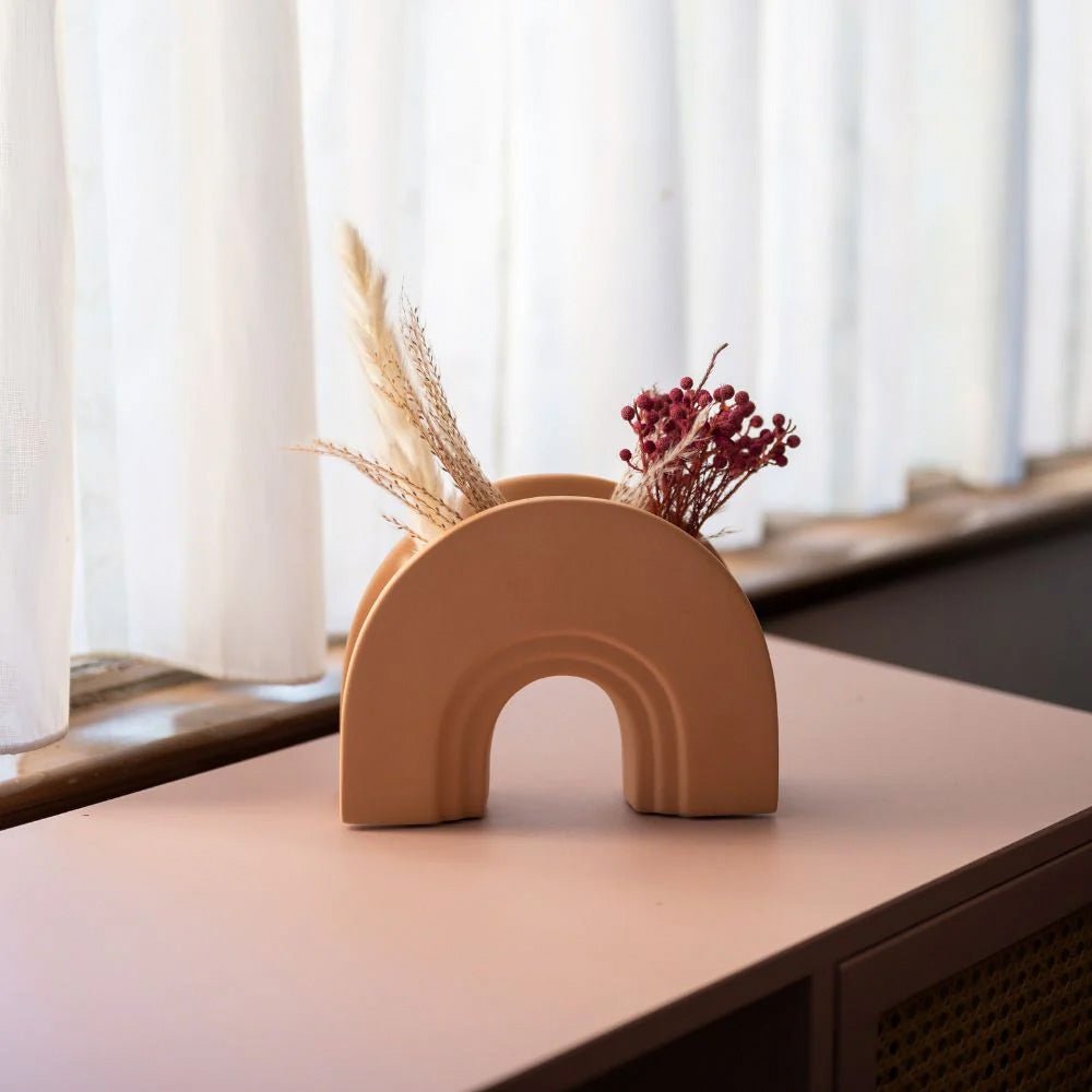 Vases nordiques faits main Dodeca Beige
