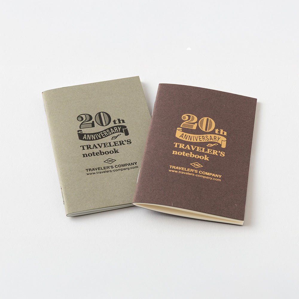 Carnet de voyage format carte, coffret 20e anniversaire, marron