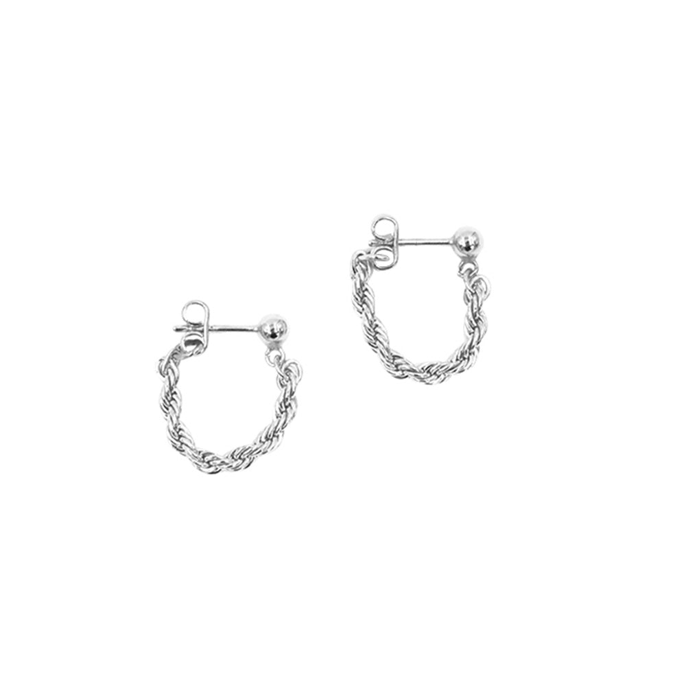 Pendientes Twister Plata