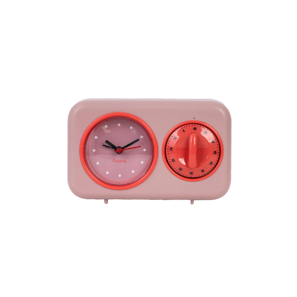 Minuteur de cuisine rétro - Rose