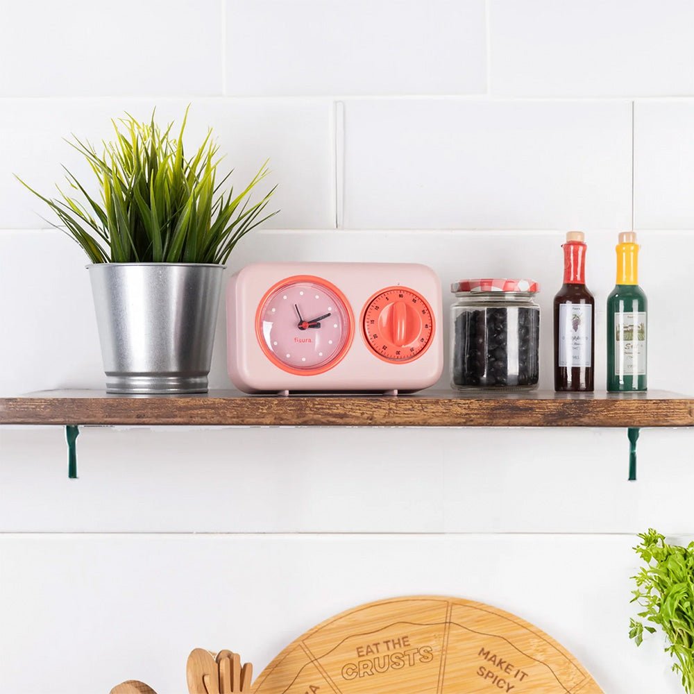 Temporizador de Cocina Retro - Rosa