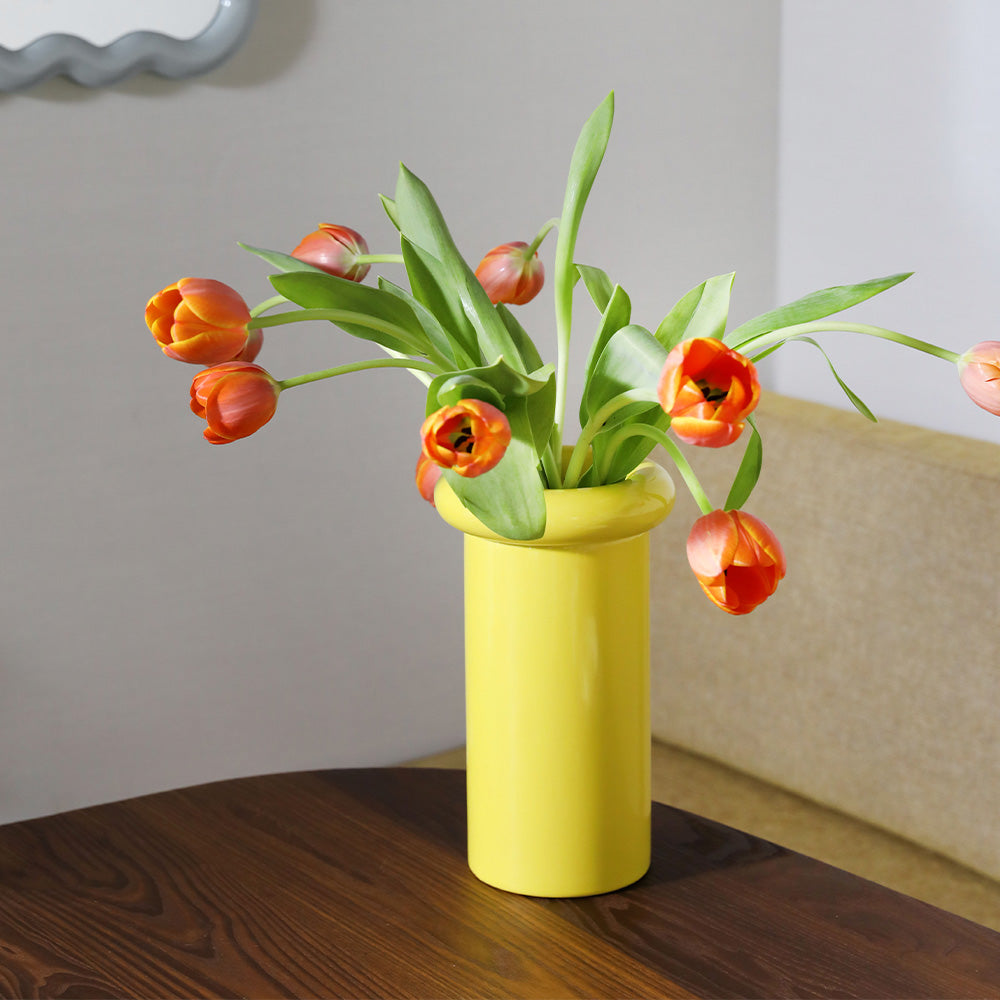 Vase Turban Jaune