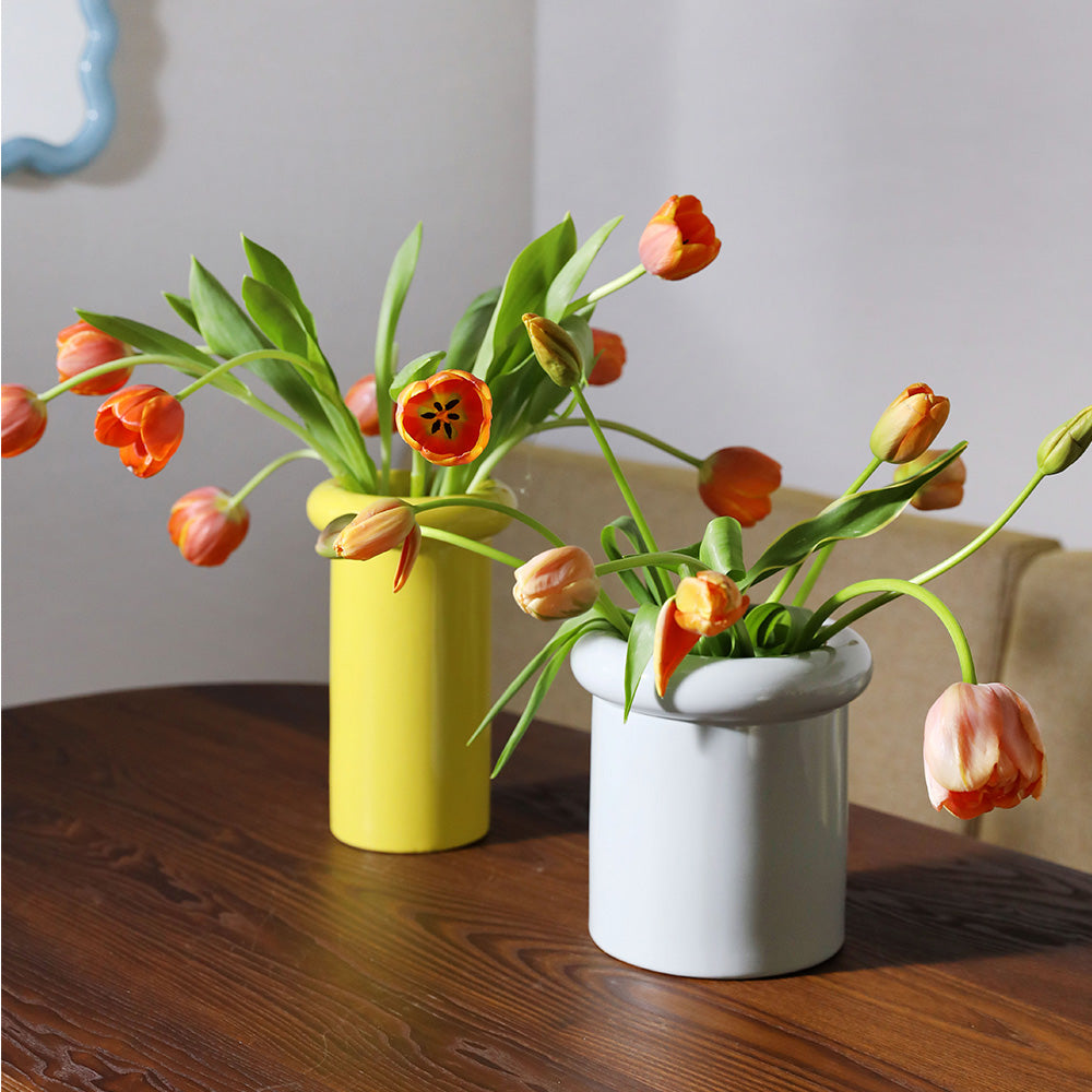 Vase Turban Jaune